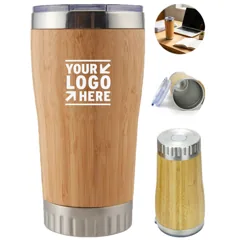 Eco-Friendly Bamboo Insulated Travel Tumbler