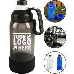 Durable Pet Water Bottle with Bowl