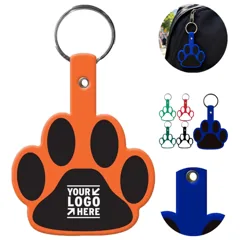 Flexible Pet Paw Key Tag