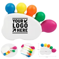 Vivid Toe-Shaped Highlighters