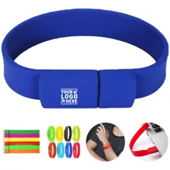 Water-Resistant Silicone Wristband Storage Device
