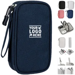 Compact Dual-Compartment Organizer Pouch