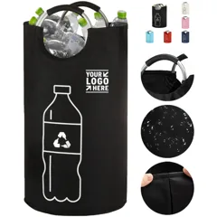 Collapsible Storage Basket with Metal Handles