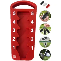 Adjustable Golf Tee Holder with Storage
