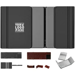 Premium Leather Tri-Fold Keyboard