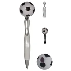Sporty Click Pen with Stress Relief Top