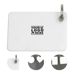 Rectangular Key Tag with Ring