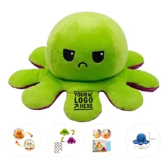 Reversible Mood Octopus Plush