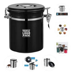 Coffee Storage Container with Integrated Scoop