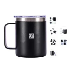 Premium Insulated Travel Mug with Handle