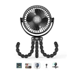 Portable Clip Fan with Flexible Stand