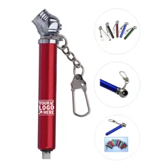 Compact Tire Pressure Gauge Keychain