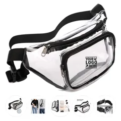 Transparent Waist Pack with Dual Compartments
