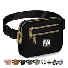 Multi-Pocket Crossbody Waist Bag