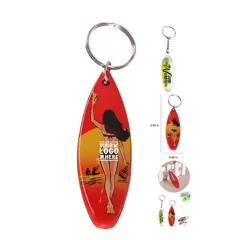 Tropical Surfboard Keychain Opener