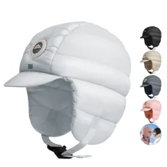 Cozy Winter Puffer Hood Cap