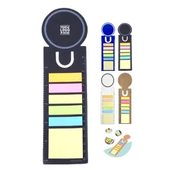 Colorful Sticky Notes and Flags Set