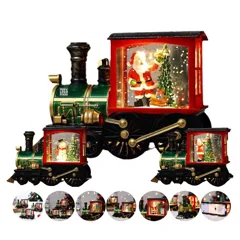 Holiday Festive Train Snow Globe