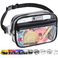 Transparent Adjustable Waist Pouch