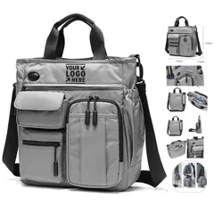 Oxford Water-Resistant Crossbody Messenger Bag