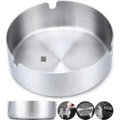 Circular Metal Ash Tray