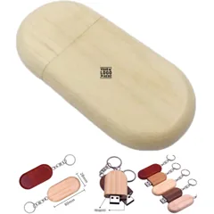 Compact Wooden USB Storage Device