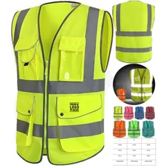 High-Visibility Safety Vest with Reflective Strips