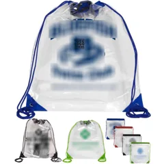 Personalized Clear Drawstring Bag