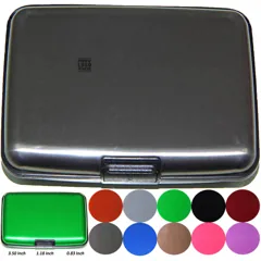 Sleek Metal Card Holder with RFID Protection
