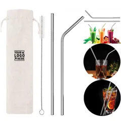 Eco-Friendly Reusable Drinking Straws