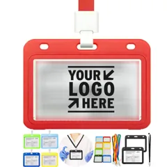 Vaccination Card Protector with Neck Strap
