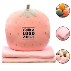 Cozy Dual-Use Flannel Pillow Blanket
