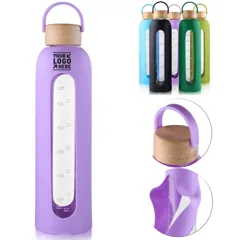 Inspirational Hydration Glass Bottle