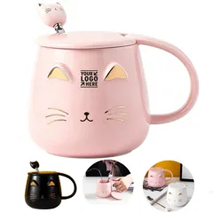 Feline Relief Ceramic Mug