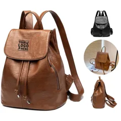 Classic Leather Travel Backpack