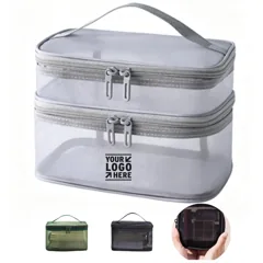 Transparent Mesh Travel Organizer