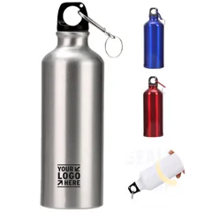 Aluminum Sports Water Bottle with Clip