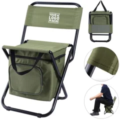 Compact Outdoor Folding Chair with Insulated Storage