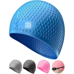 Flexible Silicone Swimming Cap for Adults