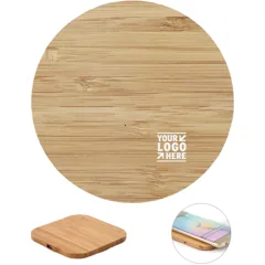 Eco-Friendly Bamboo Wireless Charging Hub