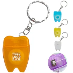 Compact Dental Floss Keychain