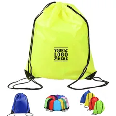 Versatile Polyester Drawstring Backpack