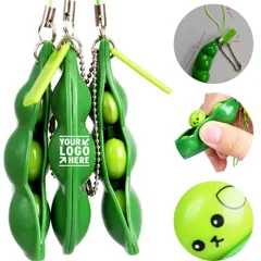 Squeeze Bean Stress Reliever Keychain
