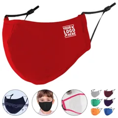 Children's Reusable Cloth Face Covering with Filter Pocket