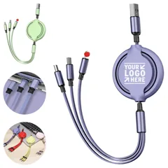 Versatile Retractable USB Charging Cable