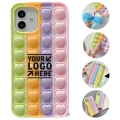 Stress Relief Phone Case with Pop Bubbles