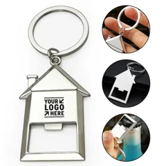 Home Design Keychain Bottle Opener