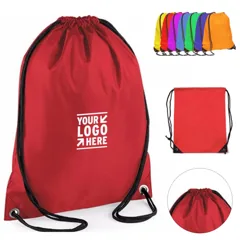 Versatile Polyester Drawstring Backpack