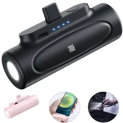 Compact Portable Charger with Light