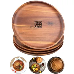 Natural Wood Serving Plates